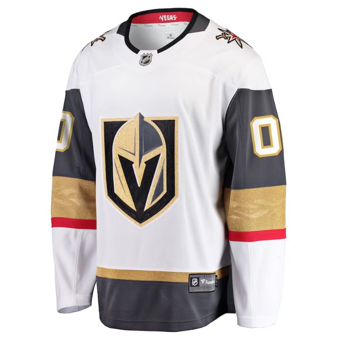 Vegas Golden Knights Team Away Breakaway Unisex Personalized Jersey - White - Jersey Teams World