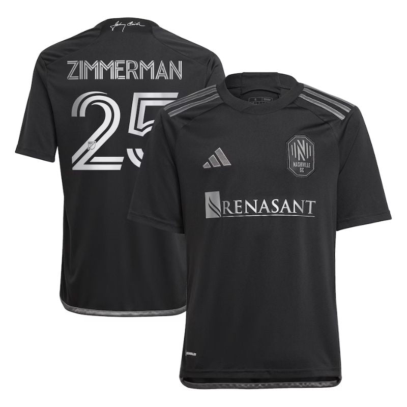 Walker Zimmerman Nashville SC Unisex Shirt 2023/24 Player Jersey - Black - Jersey Teams World