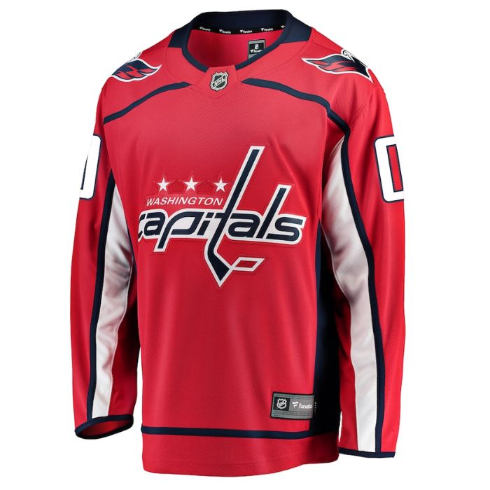 Washington Capitals Team Home Breakaway Pro Unisex Personalized Jersey - Red - Jersey Teams World