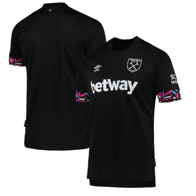 West Ham United Unisex 2022/23 Away Team Customized Jersey - Black - Jersey Teams World