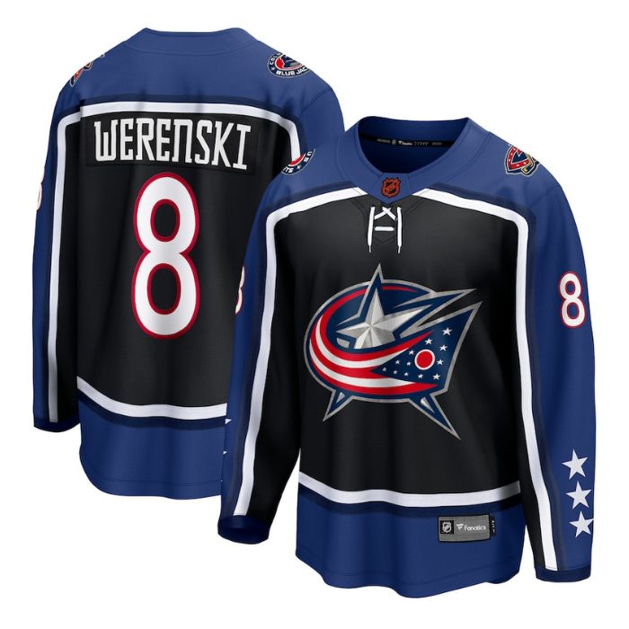 Zach Werenski Columbus Blue Jackets Special Edition 2.0 Breakaway Player Jersey - Black - Jersey Teams World