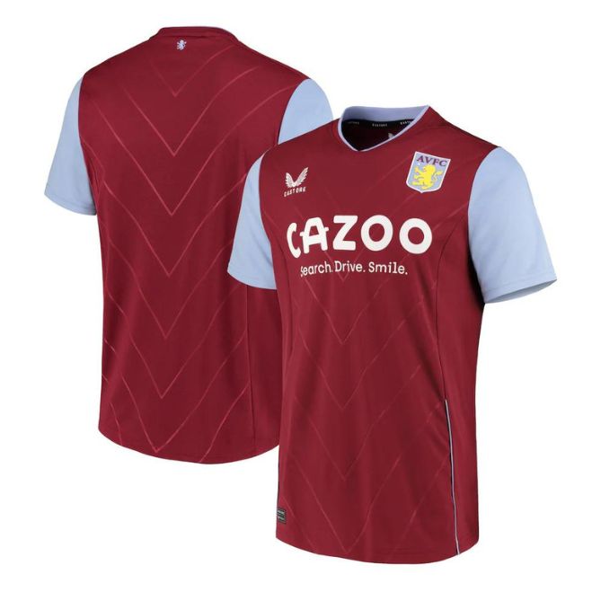Aston Villa 2023 Home Jersey in claret with light blue sleeves by Jerseyteamsworld