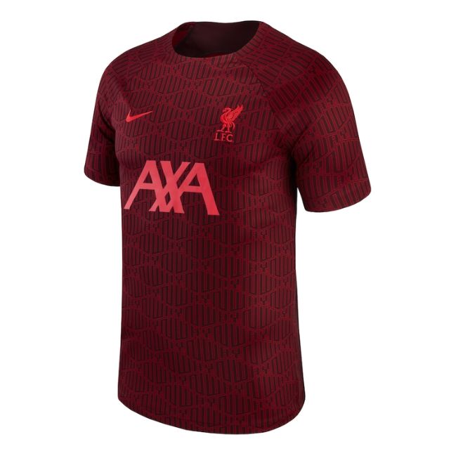 Liverpool FC soccer jersey in dark red with AXA sponsor logo and Nike branding