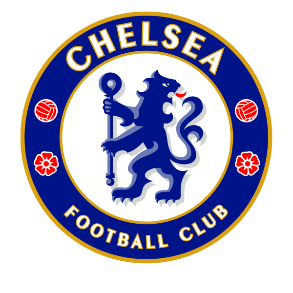 Chelsea Football Club logo featuring a blue lion for official Chelsea jerseys collection