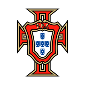 Portugal national team jersey emblem featuring the red and gold cross with blue shield and FPF lettering