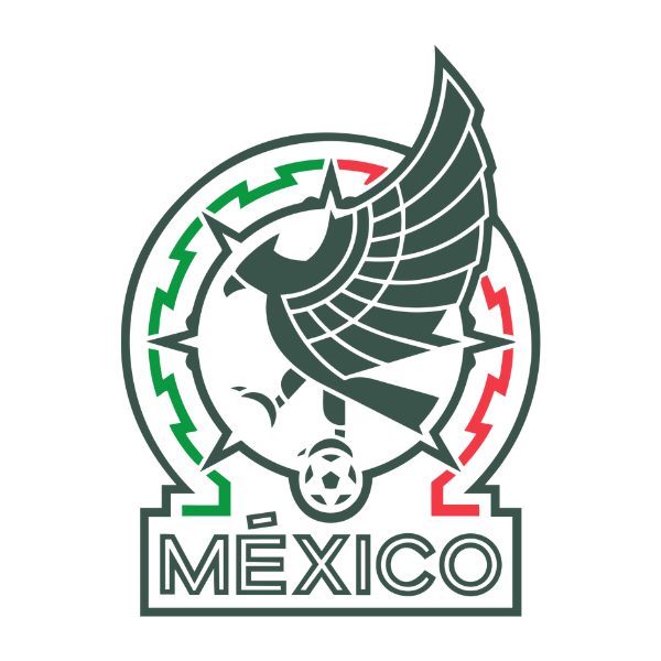 Mexico soccer team logo with eagle and green red accents for mexican jersey soccer collection