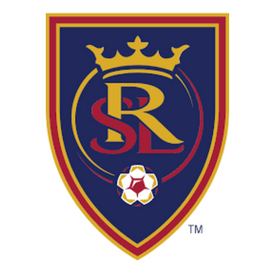 Real Salt Lake logo featuring crown and soccer ball for Real Salt Lake jerseys collection