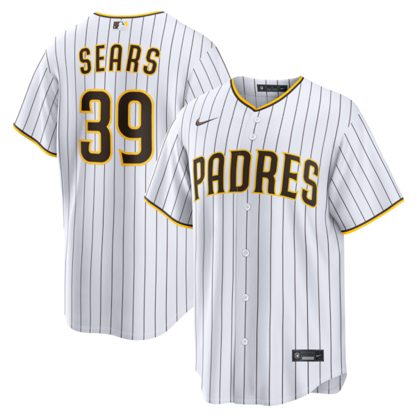 JP Sears San Diego Padres Nike Home Replica Jersey - White