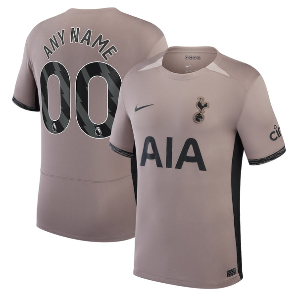 Tottenham Hotspur Nike  2023/24 Third Stadium  Custom Jersey – Tan
