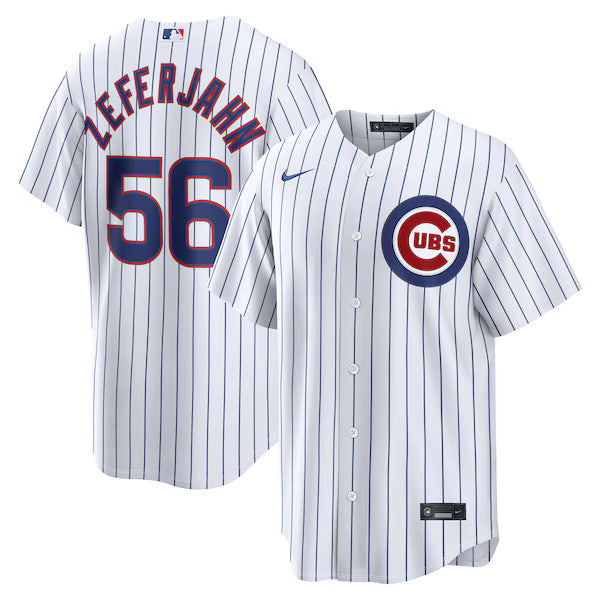 Ryan Zeferjahn Chicago Cubs Nike Home Replica Jersey - White