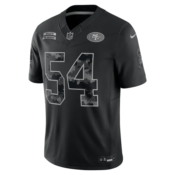 Fred Warner San Francisco 49ers Nike 2026 Salute to Service Stitched Limited Jersey - Black