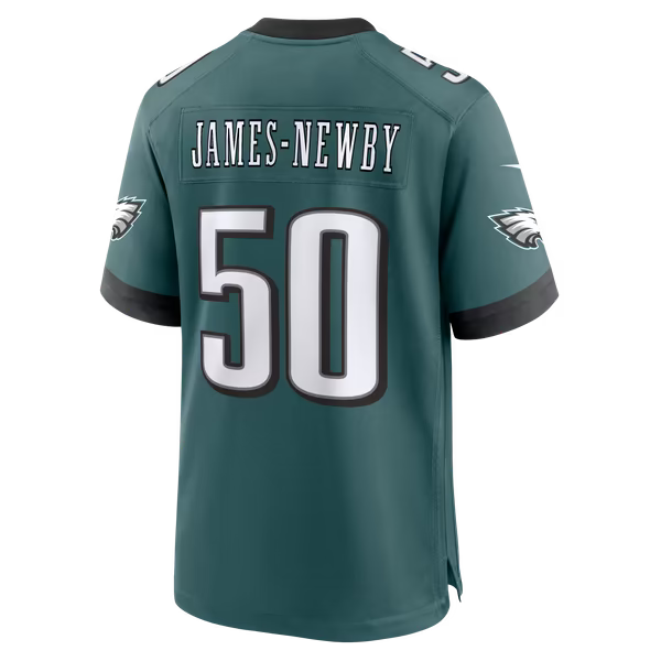 Keyshawn James-Newby Philadelphia Eagles Nike Team Game Jersey - Midnight Green