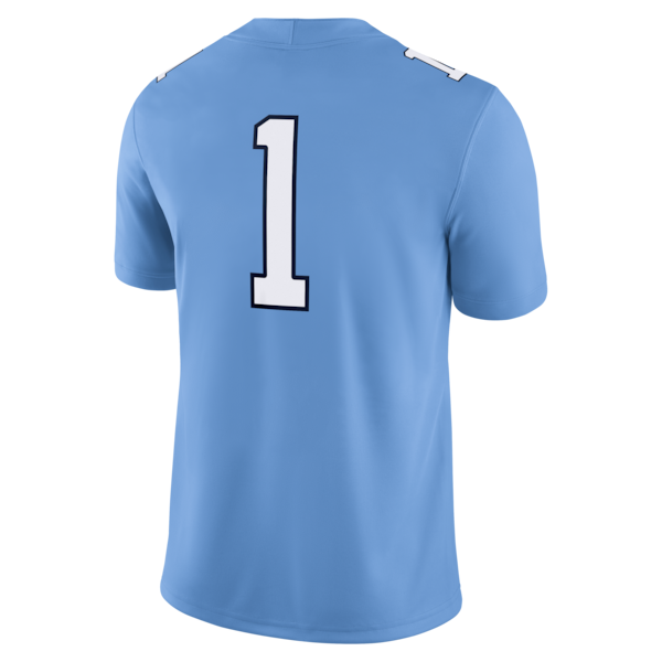#1 North Carolina Tar Heels Jordan Brand Alternate Game Football Jersey - Carolina Blue