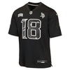 Justin Jefferson Minnesota Vikings Nike Youth 2026 Salute to Service Game Jersey - Black