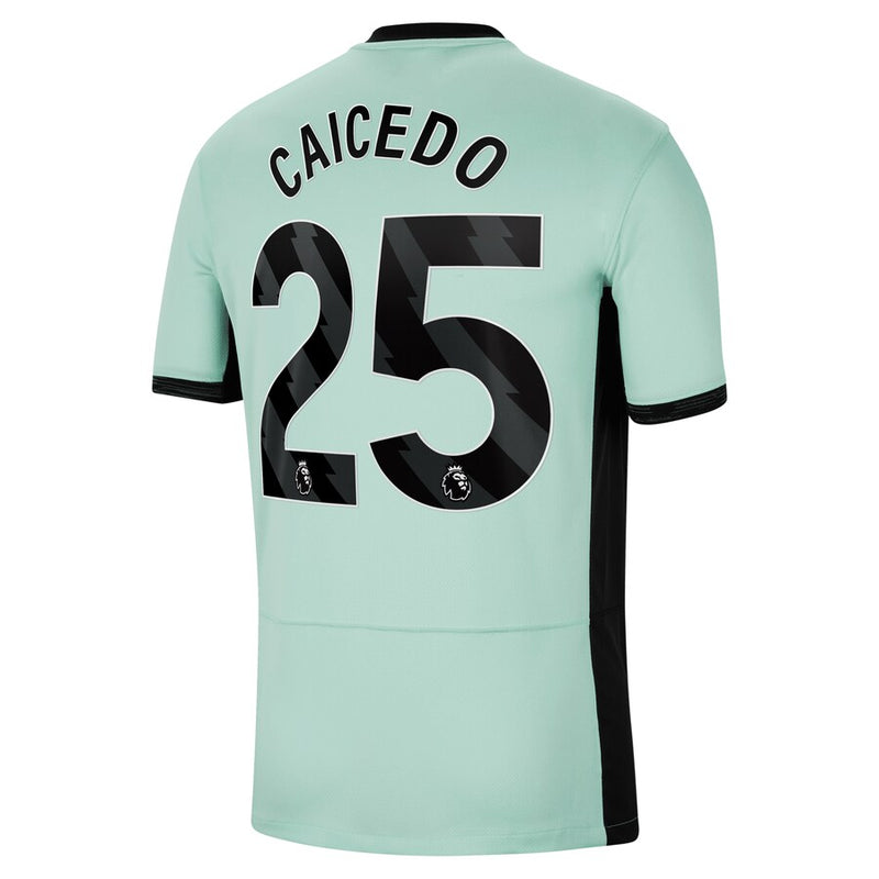 Moisés Caicedo Chelsea Nike 2023/24 Away Stadium  Player Jersey - Navy