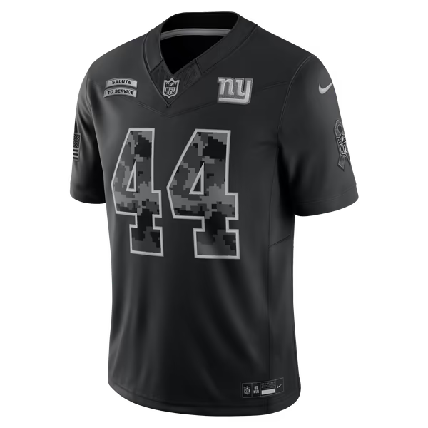 Cam Skattebo New York Giants Nike 2026 Salute to Service Stitched Limited Jersey - Black