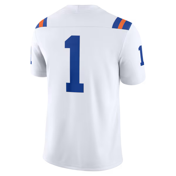 #1 Florida Gators Jordan Brand Alternate Game Football Jersey - White