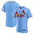 St. Louis Cardinals Nike Alternate Sponsor Patch Authentic Jersey - Light Blue