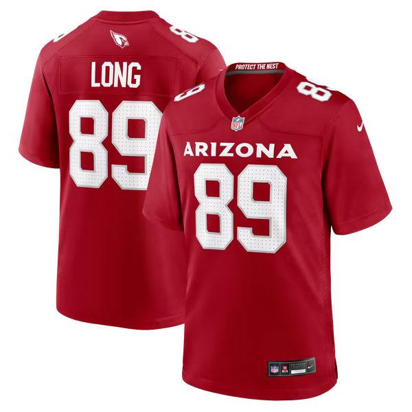 Hunter Long Arizona Cardinals Nike Team Game Jersey - Cardinal