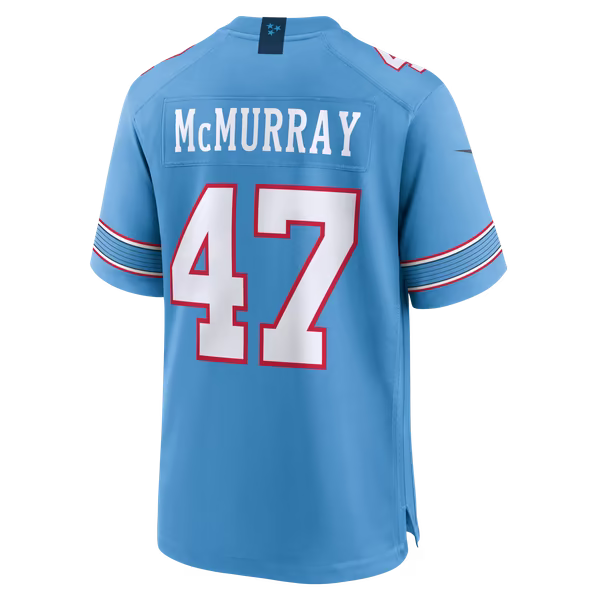 Jalen McMurray Tennessee Titans Nike Team Game Jersey - Light Blue