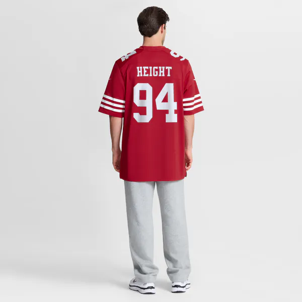 Romello Height San Francisco 49ers Nike Team Game Jersey - Scarlet