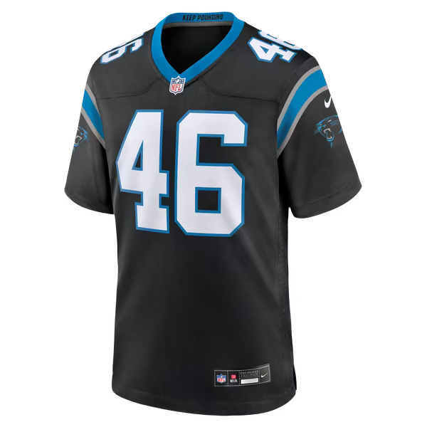 Jackson Kuwatch Carolina Panthers Nike Team Game Jersey - Black