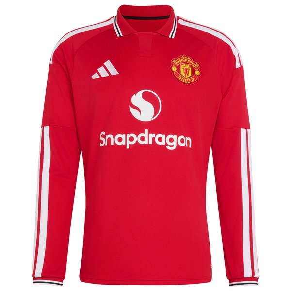 Kobbie Mainoo Manchester United adidas 2026/27 Home Replica Long Sleeve Jersey - Red