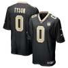 Jordyn Tyson New Orleans Saints Nike 60th Season Patch Game Jersey - Black