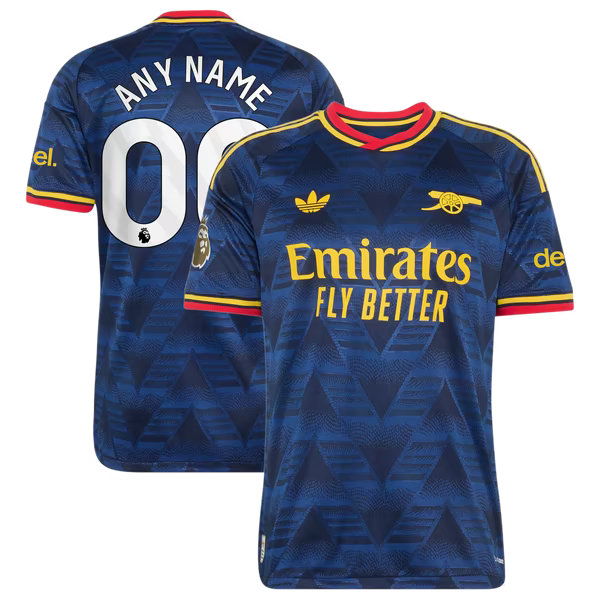 Arsenal adidas 2026/27 Away On-Field Authentic Custom Jersey - Navy