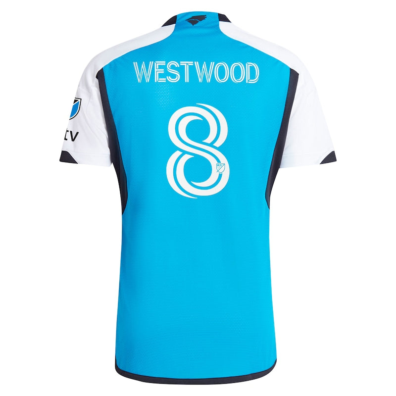 Ashley Westwood Charlotte FC adidas 2024 The Carolina Kit: Explore Authentic Player Jersey - Blue