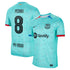 Pedri Barcelona Nike 2023/24 Third Jersey - Aqua