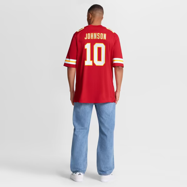 Emmett Johnson Kansas City Chiefs Nike Team Game Jersey - Red