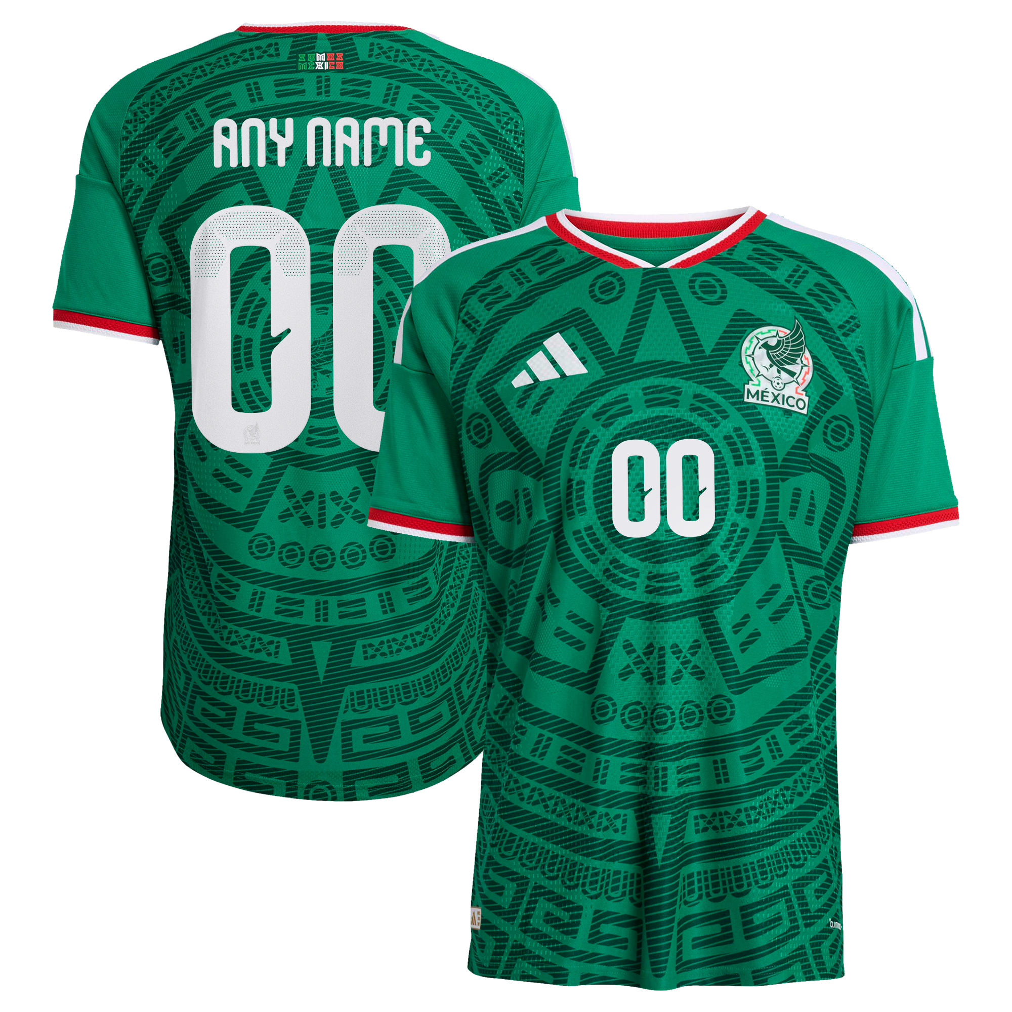 Mexico National Team adidas 2026 Home Custom Jersey - Green - Jersey Teams World