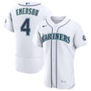 Colt Emerson Seattle Mariners Nike Home 50th Season Authentic Jersey - White