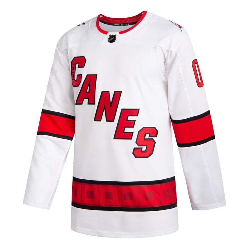 Carolina Hurricanes adidas 2020/21 Away Custom Jersey - White