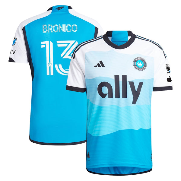 Brandt Bronico Charlotte FC adidas 2024 The Carolina Kit: Explore Authentic Player Jersey - Blue