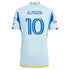 Thiago Almada Atlanta United FC adidas 2024 The Resurgens Kit Authentic Player Jersey - Light Blue