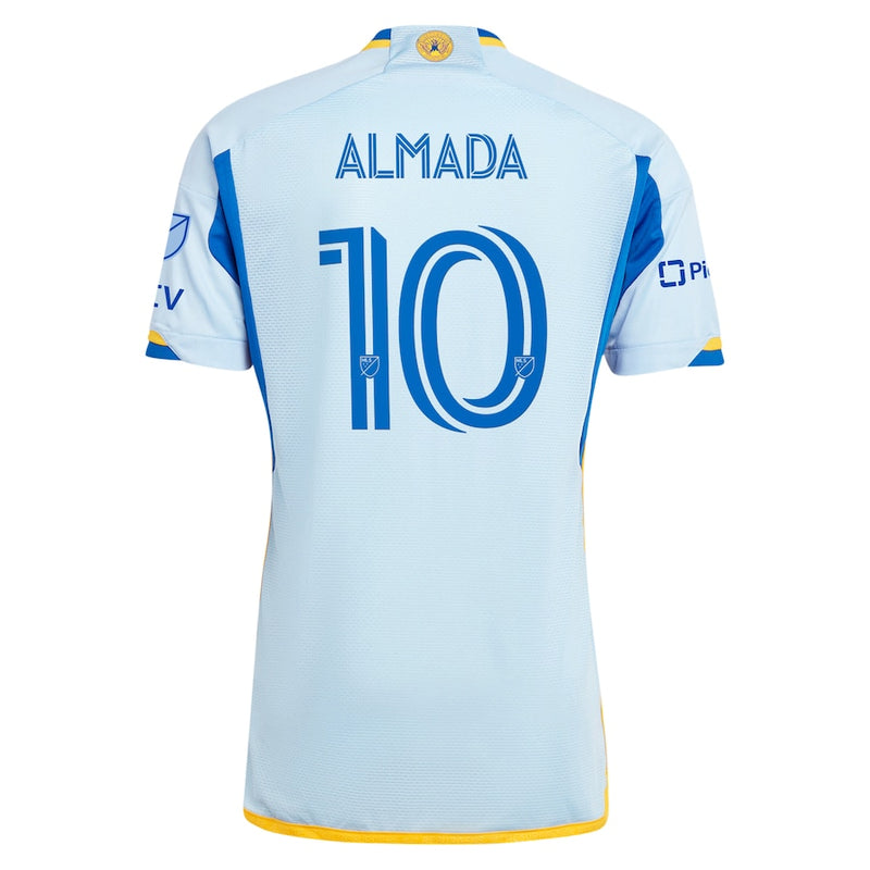 Thiago Almada Atlanta United FC adidas 2024 The Resurgens Kit Authentic Player Jersey - Light Blue