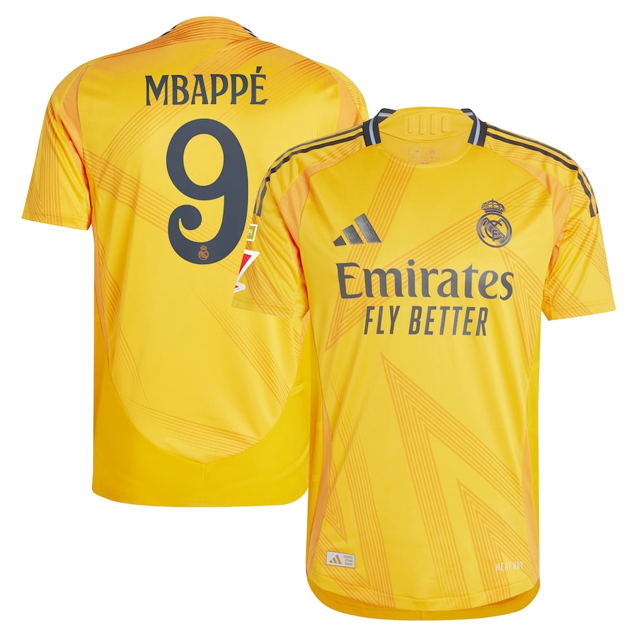 Kylian Mbapp Real Madrid Adidas 2024 25 Away Jersey Orange kylian-mbapp-real-madrid-adidas-2024-25-away-jersey-orange