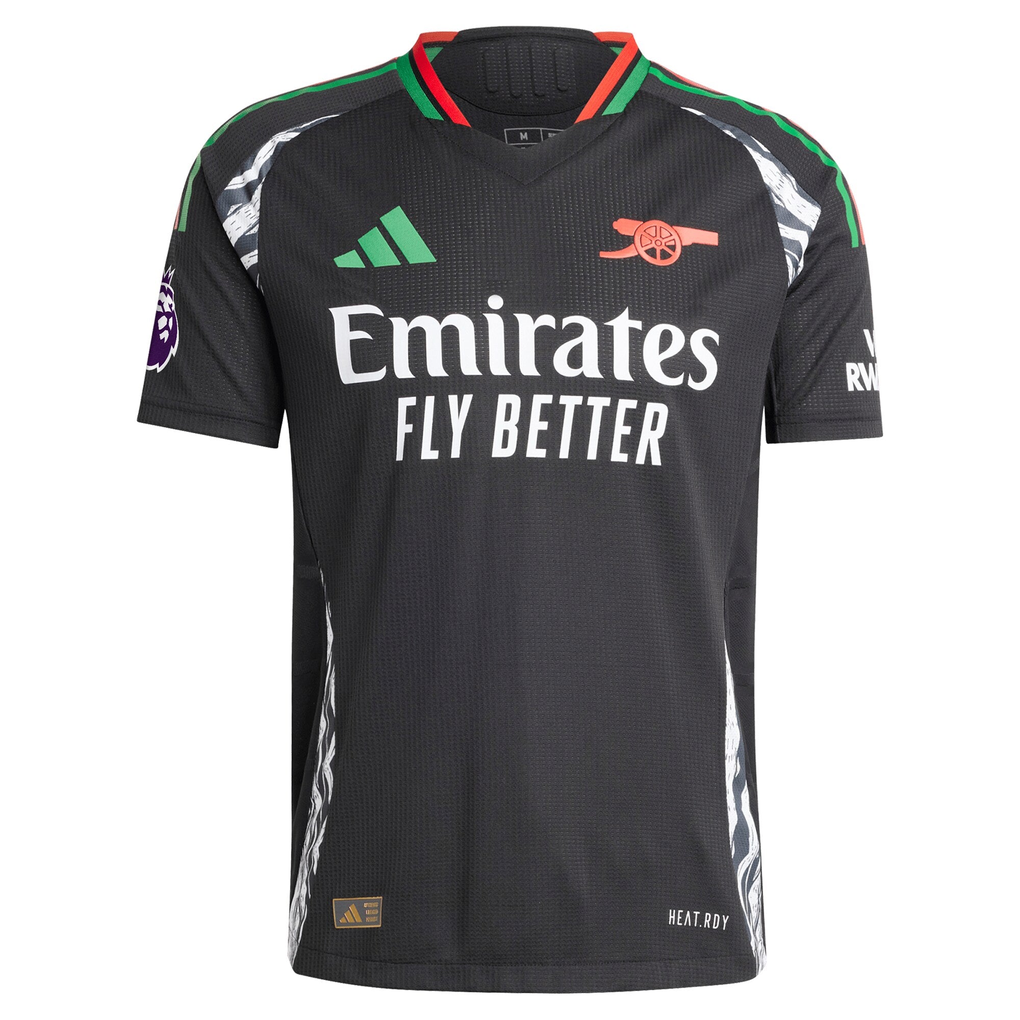 Bukayo Saka Arsenal adidas 2024/25 Away Player Jersey - Black - Jersey Teams World