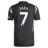 Bukayo Saka Arsenal adidas 2024/25 Away Player Jersey - Black - Jersey Teams World