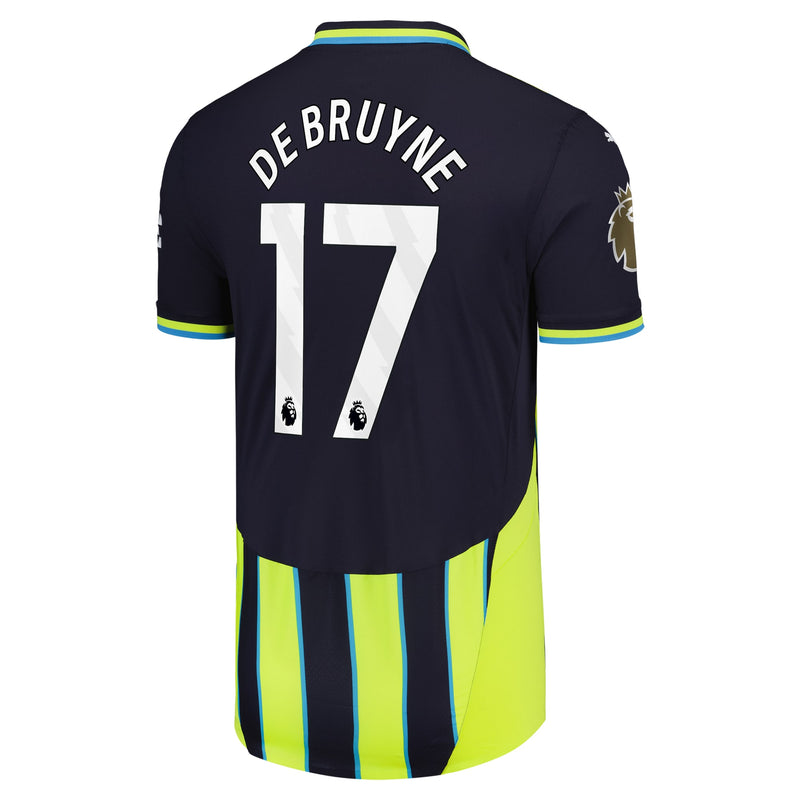 Kevin De Bruyne Manchester City Puma 2024/25 Away Player Jersey - Navy