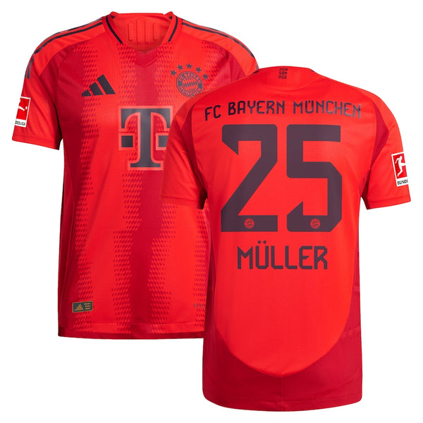 Thomas Müller Bayern Munich adidas 2024/25 Home Player Jersey - Red