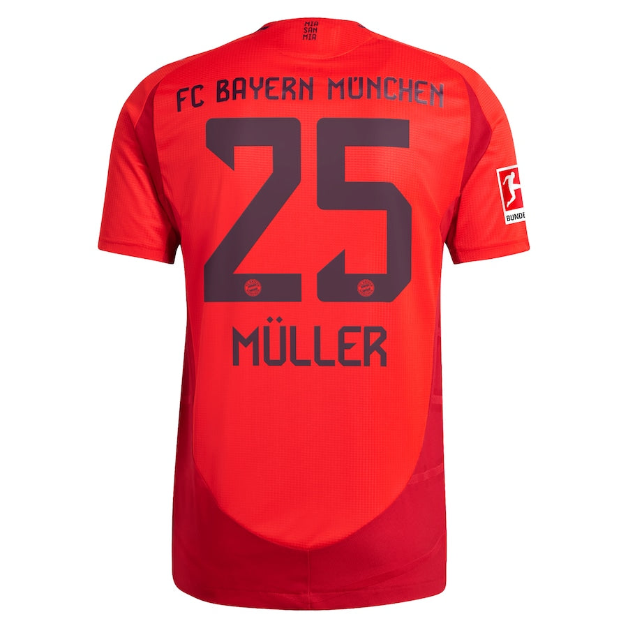 Thomas Müller Bayern Munich adidas 2024/25 Home Player Jersey - Red - Jersey Teams World