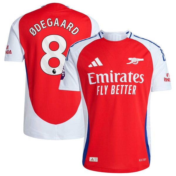 Martin Odegaard Arsenal adidas 2024/25 Home Player Jersey – Red