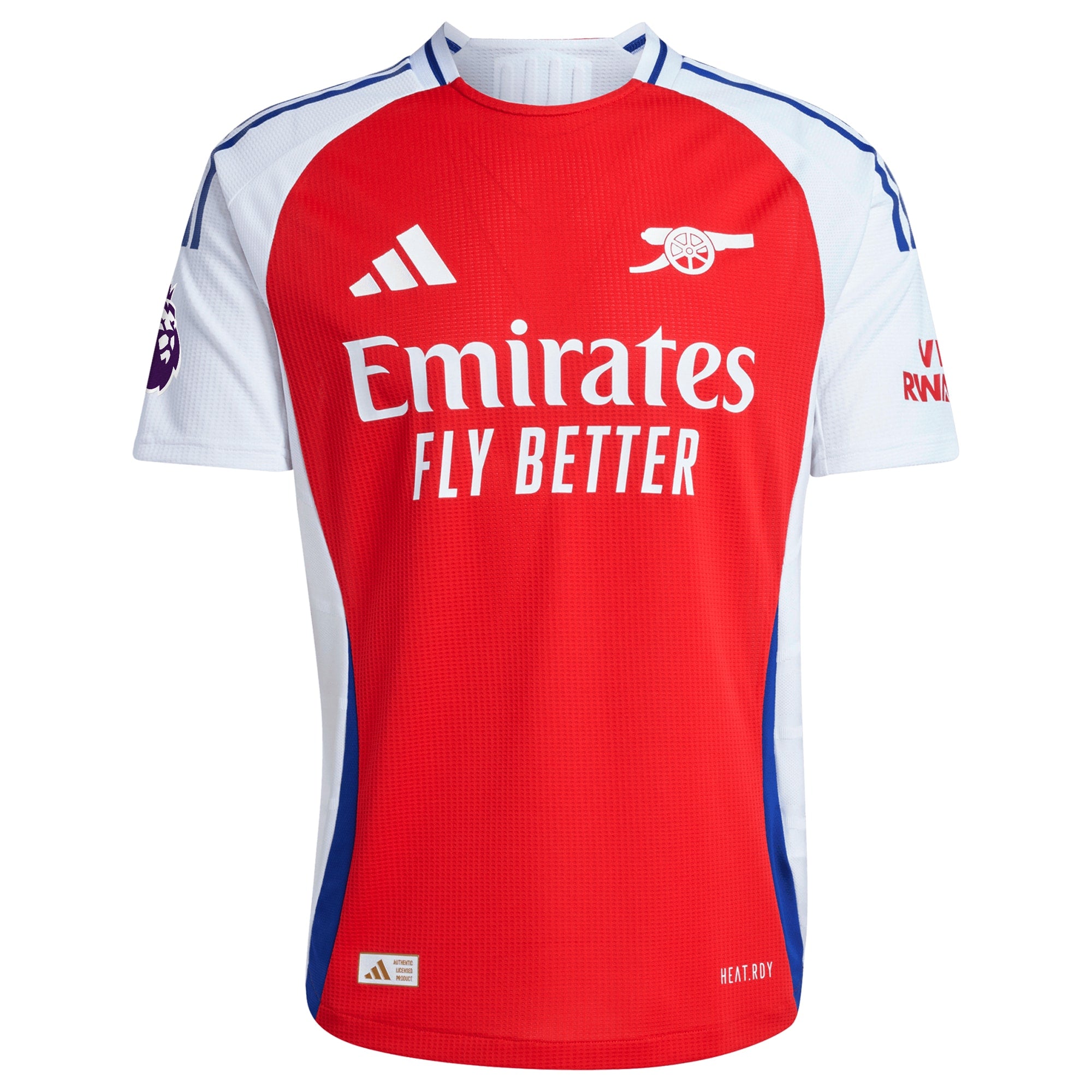 Declan Rice Arsenal adidas 2024/25 Home Player Jersey – Red