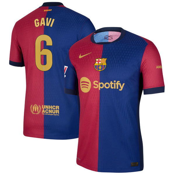 Gavi Barcelona 6 Nike 2024/25 Home Player Jersey - Royal