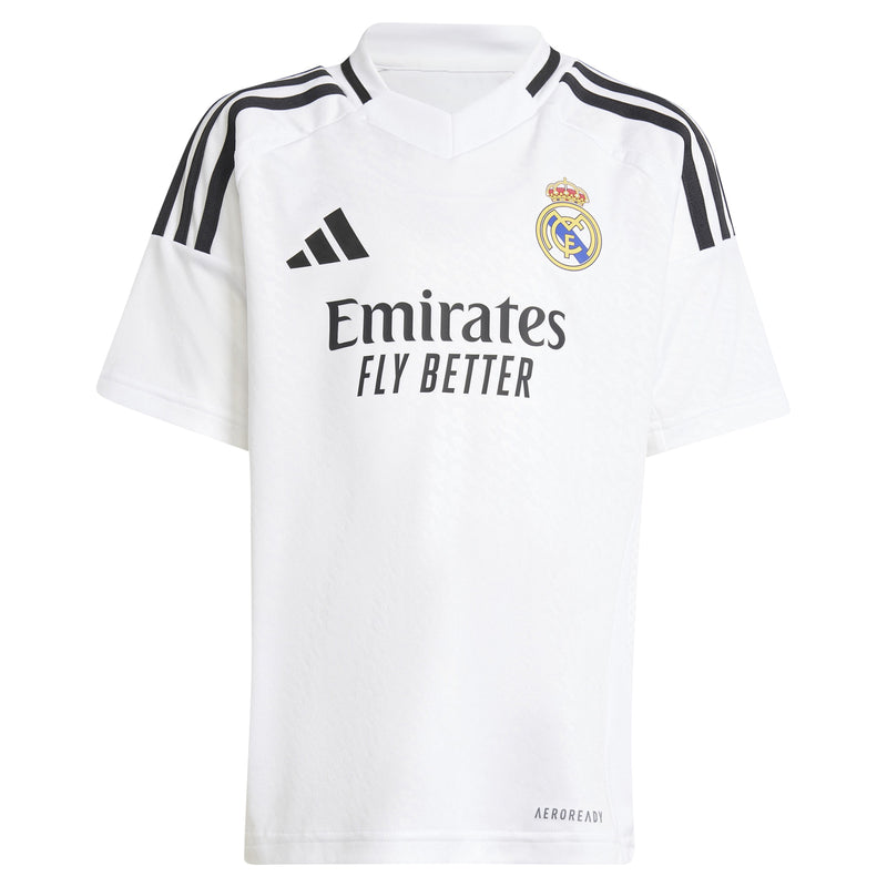 Real Madrid adidas Toddler 2024/25 Home Mini Kit Custom Jersey - White