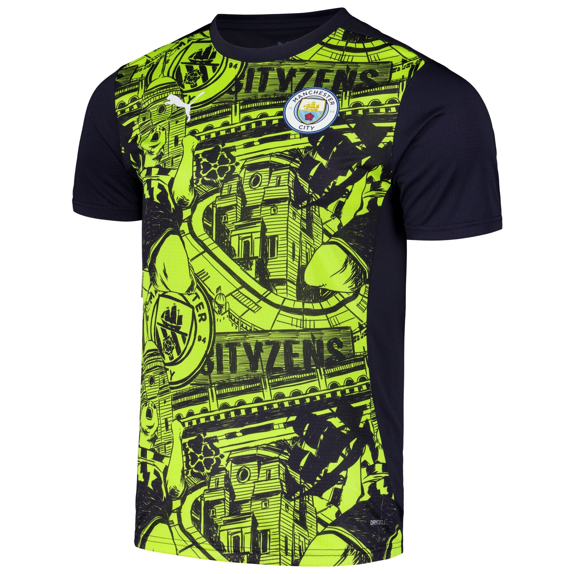 Manchester City Puma 2024/25 Pre-Match Jersey - Black - Jersey Teams World