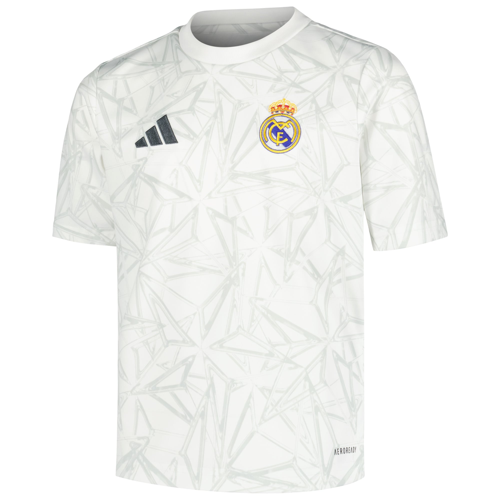 Real Madrid adidas 2024/25 Pre-Match Top - White - Jersey Teams World